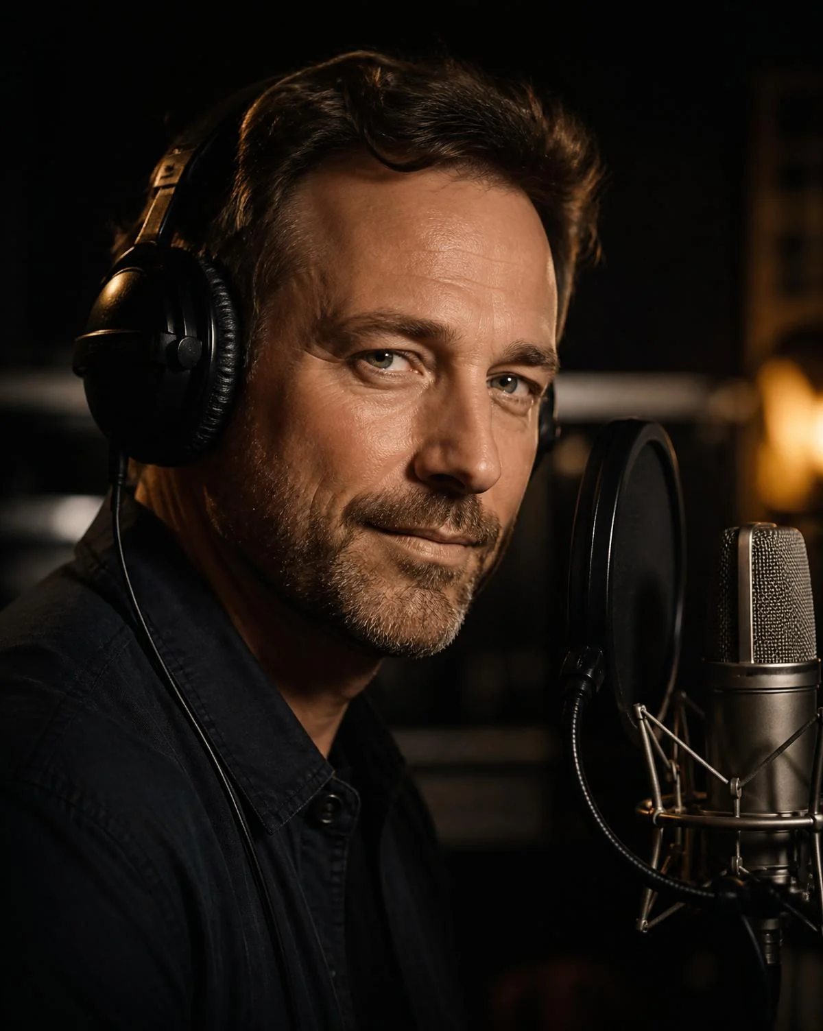Peter Rein in the recording studio